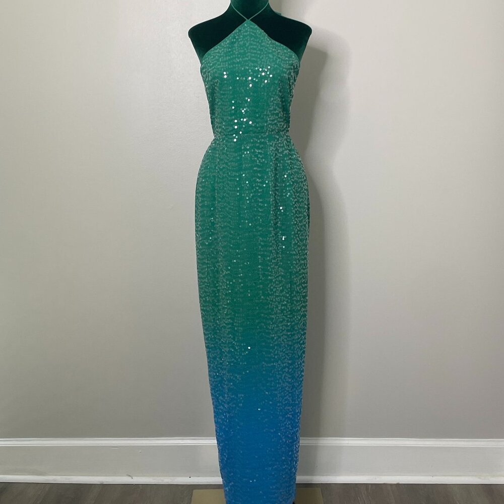 NWT | Sau Lee | Jasmin Dress in Green Blue Ombre